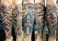 Superman Sleeve Tattoo